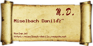 Miselbach Daniló névjegykártya